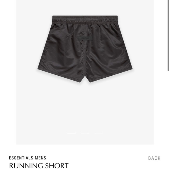 NWT Fear of God Essentials MENS nylon running short size Large SOLD OUT in black - Picture 2 of 3
